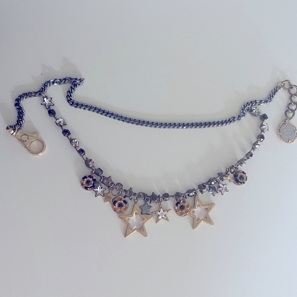 Dolce & Gabbana Star Crystal and Chain Necklace